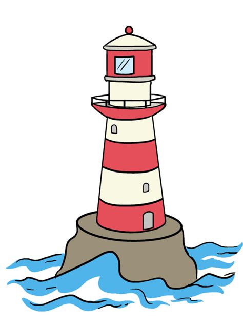 Image result for Lighthouse Drawing Tutorial