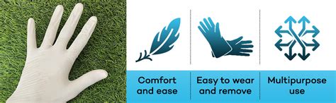 COWOX Surgicals Latex Examination Gloves Disposable Powder Free ...