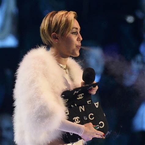 Miley Cyrus Smoking On Stage