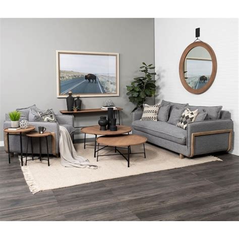 Mercana Roy Modern Castlerock Gray Accent Chair at Lowes.com