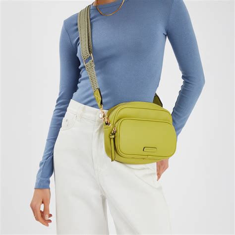 Green Dina Double Zip Camera Sling Bag - Accessorize India