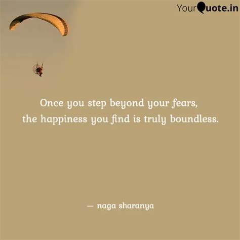 Once you step beyond your... | Quotes & Writings by Naga Sharanya ...