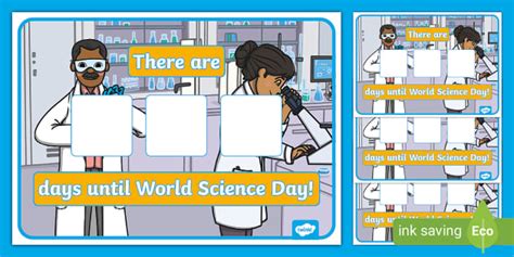 World Science Day Countdown Display Poster (teacher made)