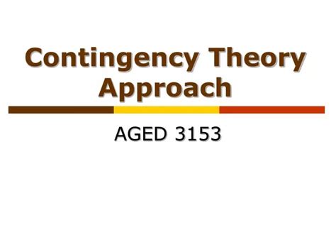 Image result for Contingency Theory Proponent