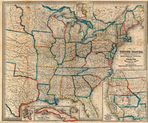 Old West Blank Map Of Us