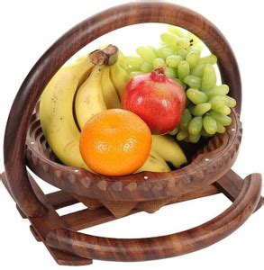 Kuber Wooden Fruit & Vegetable Basket Price in India - Buy Kuber Wooden ...