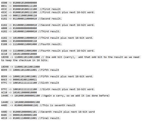 Image result for Calculating a Header Checksum Examples