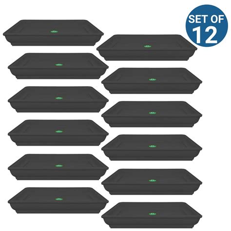 TrustBasket UV Treated 10 inch Square Bottom Tray(Plate/Saucer) Suitab