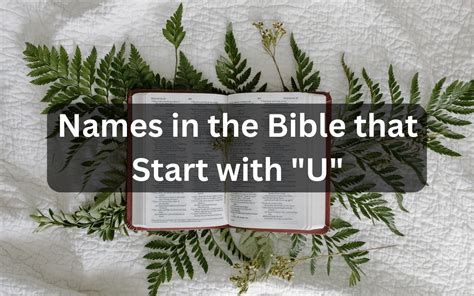 Names In The Bible That Start With "U"