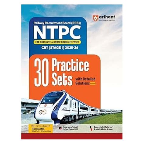 RRBs NTPC CBT ( Stage-1 ) 30 Practice Sets With Detailed Solutions | By ...