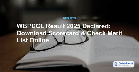 WBPDCL Result 2025 Declared: Download Scorecard & Check Merit List ...