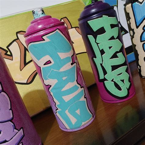 Custom graffiti street art on spray cans etsy – Artofit
