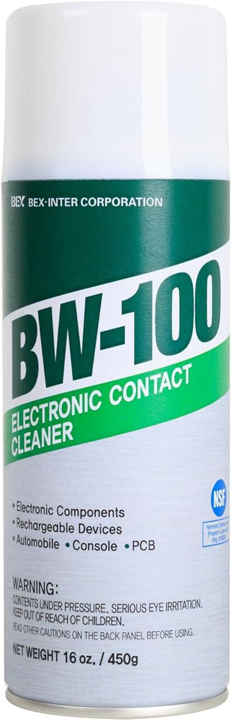 BW-100 Non-Flammable Electronic Contact Cleaner Aerosol India | Ubuy