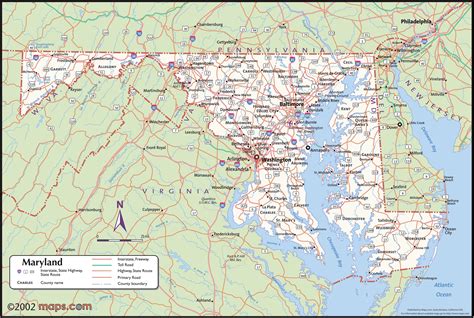 Maryland State Map at Tommy Bautista blog
