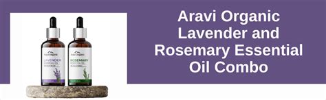 Aravi Organic 100% Pure Lavender And Rosemary Essential Oil For Hair ...