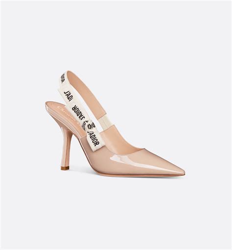 J'Adior Slingback Pump Nude Patent Calfskin | DIOR