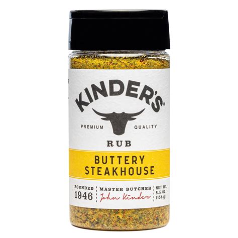 Kinder's Buttery Steakhouse Rub Seasoning, 5.5 oz. - Walmart.com