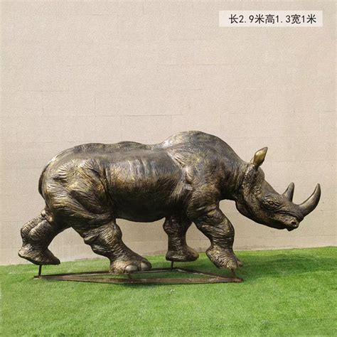 犀牛雕塑摆件- 建E网3D模型下载网