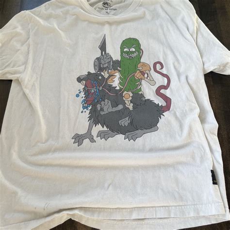Yellow Rat Bastard x Rick and Morty Pickle Rick Tshirt - Depop