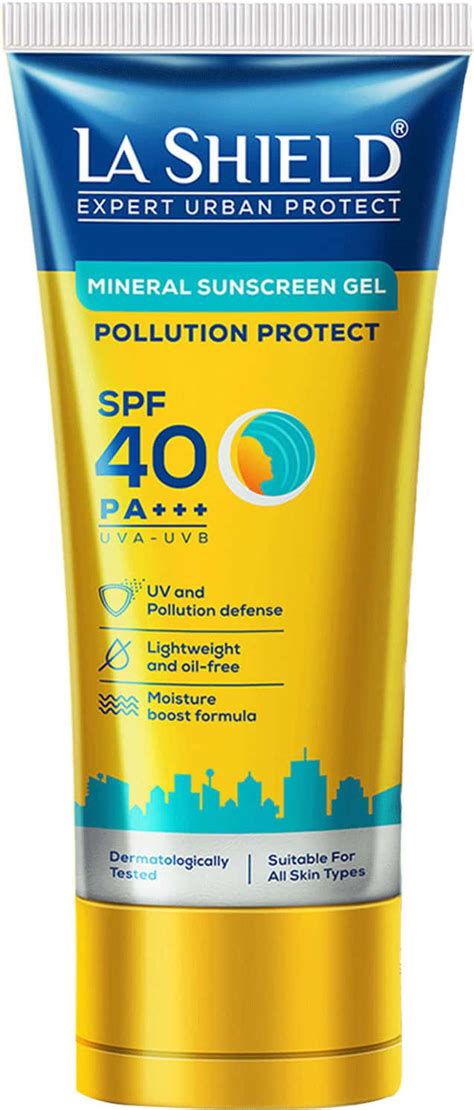 Buy LA SHIELD EXPERT URBAN PROTECT MINERAL SUNSCREEN GEL SPF 50 (50G ...