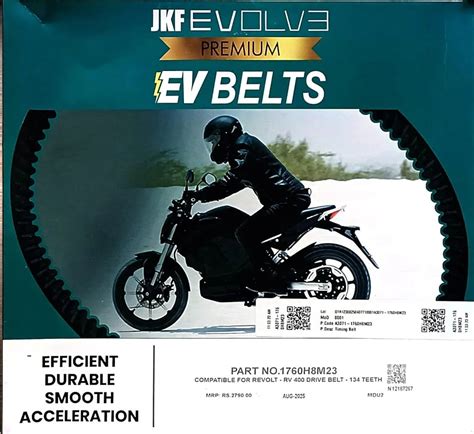 JK Fenner Revolt RV 400 Drive Belt - 134 Teeth – Lubrycant