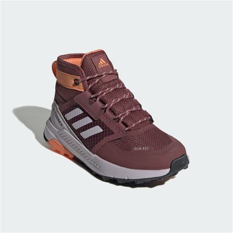 adidas Terrex Trailmaker Mid RAIN.RDY "Burgundy & Silver Dawn" | ID0925 ...