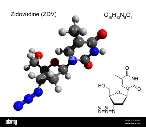 Zidovudine molecular hi-res stock photography and images - Alamy