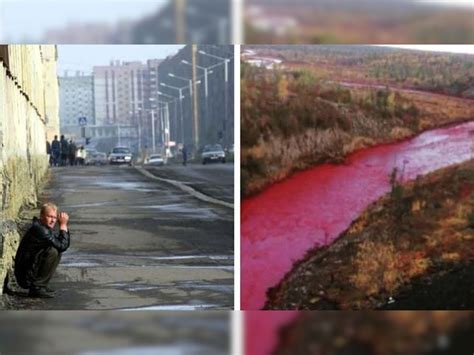 saddest city in world Norilsk here people age also less red river flows ...