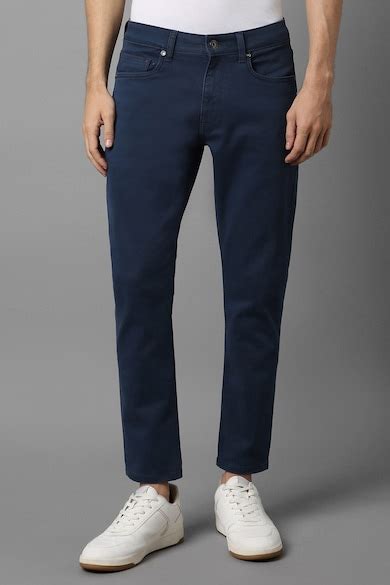Buy Men Navy Dark Smart Fit Jeans Online - 39622701 | Louis Philippe