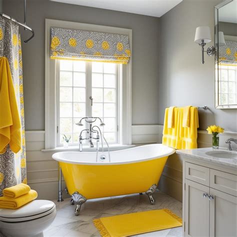20 Beautiful Grey and Yellow Bathroom Ideas to Brighten Your Day ...