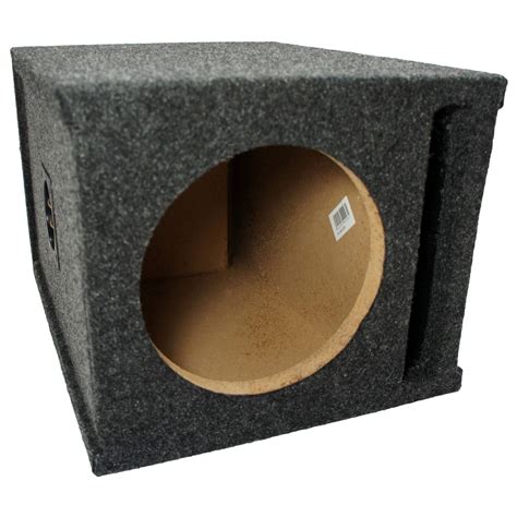 ASC Single 8" Subwoofer Universal Slot Vented Port Sub Box Speaker ...