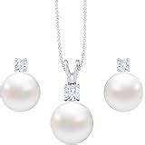 Buy Clara 92.5 Sterling Silver Heart Solitaire Pendant Earring ...