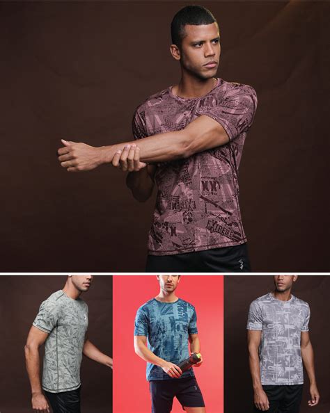 Campus Sutra Pack of 4 Slim Fit Active T-shirts - Campussutra