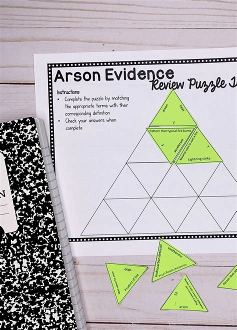 ARSON- REVIEW PUZZLE ACTIVITY