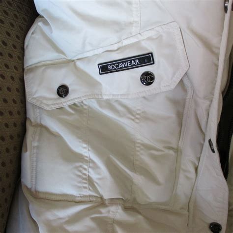 NEW IVORY ROCAWEAR CLASSIC Women Detachable HOODED JACKET Faux FUR Coat ...