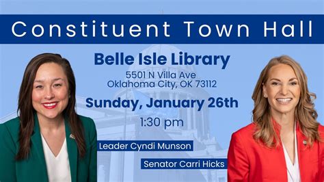 Hicks & Munson Pre-Session Town Hall, Belle Isle Library, Oklahoma City ...