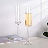 Buy BINZO Champagne Flute Glasses, Set of 6, 180 ml, Premium Beautiful ...