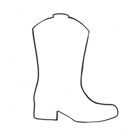 Cowboy Boot Template Printable: Create Your Own Western Style - Free ...