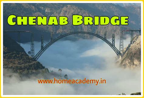 Chenab bridge highest railway bridge in world 359 metres above the ...
