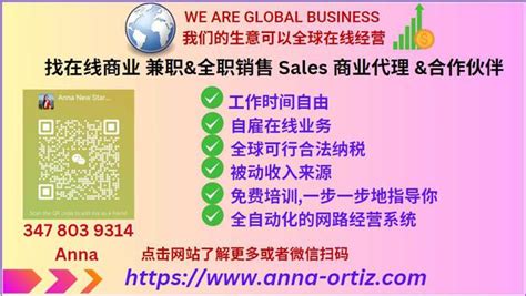 在线兼职,全职销售 代理&合作伙伴 Online Business 大地360免费分类广告 纽约