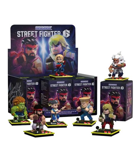 Pack de Figuras Capcom Series (10 cm) Street Fighter (6 Unidades) - Mighty Jaxx