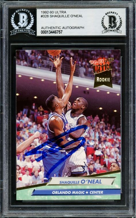 SHAQUILLE ONEAL SIGNED ROOKIE CARD (BECKETT AUTHENTIC)