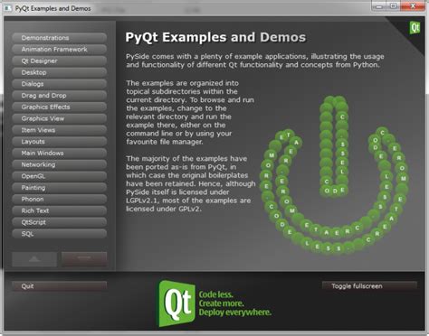 Advanced PySide 的图像结果