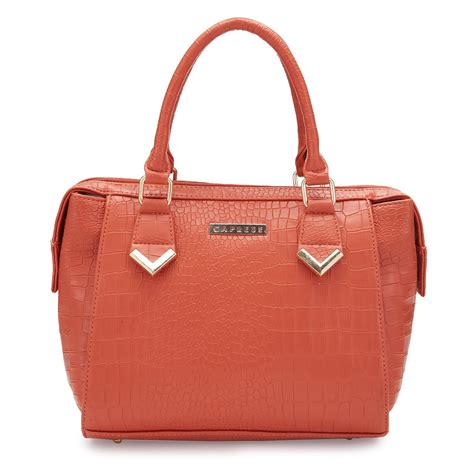 CAPRESE FREDA SATCHEL MEDIUM RUST – Elite VIP Bags
