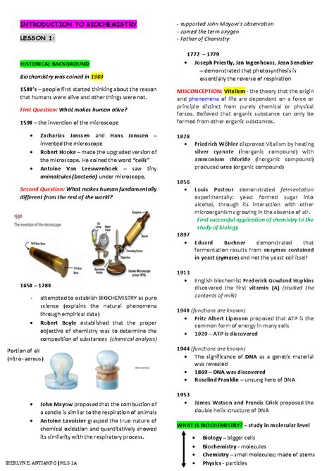 Image result for Biochemistry Lesson