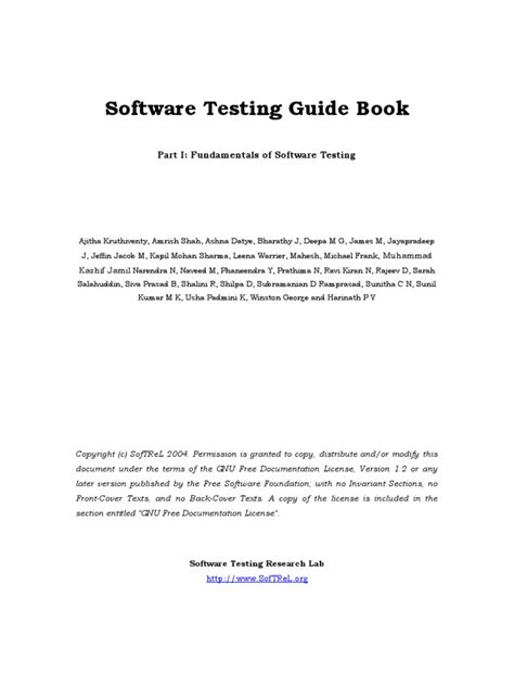 Image result for Foundation of Software Testing PDF