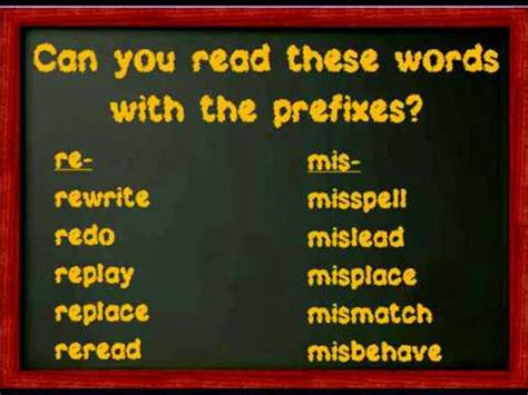 "Start Me Up With a Prefix" song teaching prefixes un-, dis-,mis- by ...