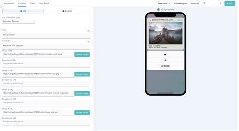 Push Message 的图像结果