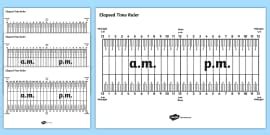 Elapsed Time Worksheet (teacher made) - Twinkl