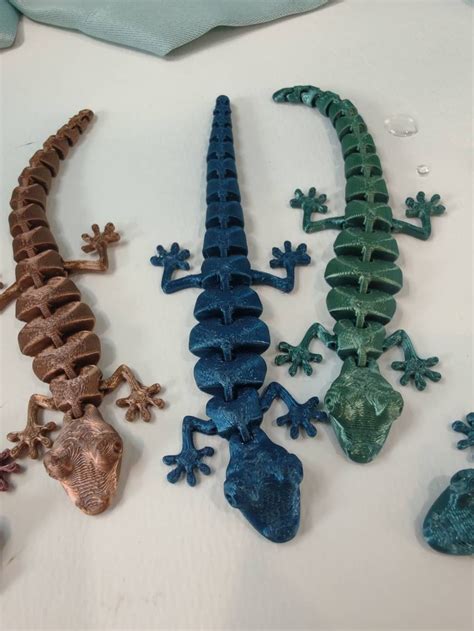 Cute 3D Printed Lizard Pair - Etsy